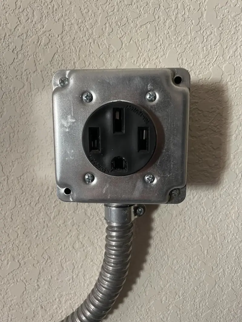 NEMA 14-50 outlet installed for Smart Home Electrical in Lloyd